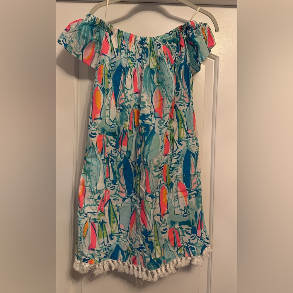 Lilly Pulitzer Marble Dress in beach and bae sunglow, size small, NWT